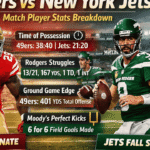 49ers vs New York Jets Match Player Stats