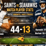 new orleans saints vs seahawks match player stats